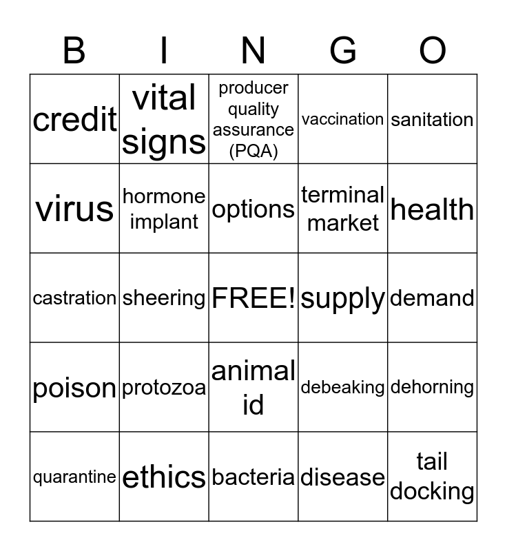 animal-science-terms-bingo-card