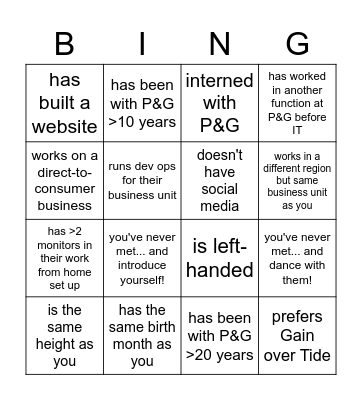 Marketing Technology Summit Bingo - Find someone who... Bingo Card