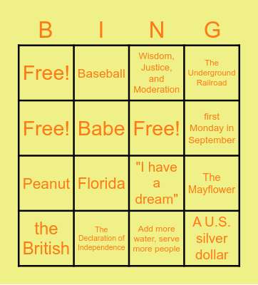 Social Studies For College Kids Bingo Card