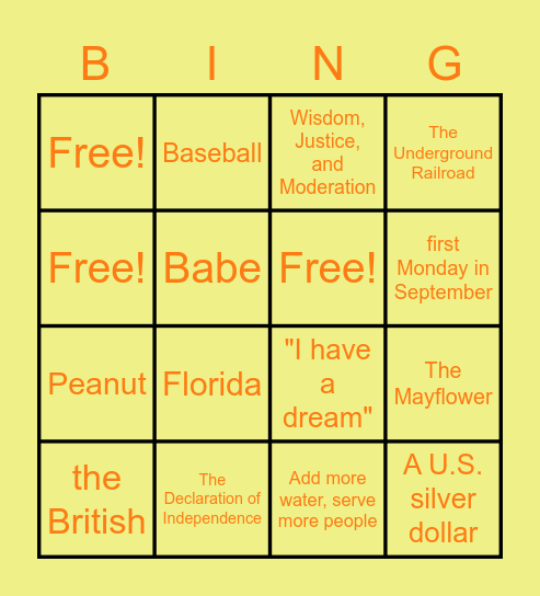 Social Studies For College Kids Bingo Card