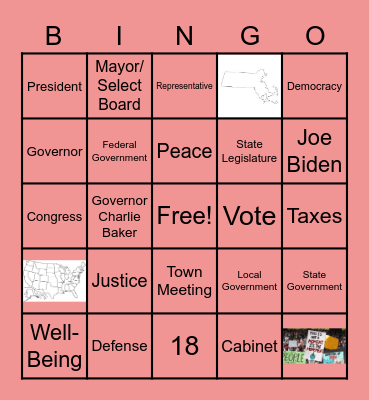 Government Bingo Card