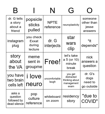 4/5/21 Bingo Card