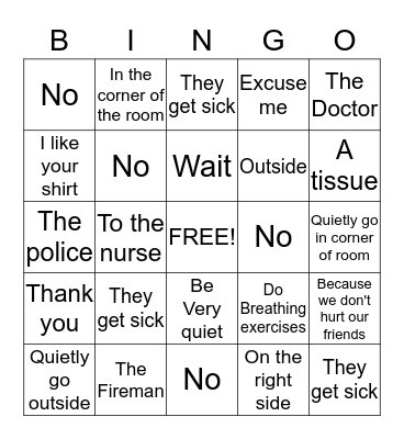 SAFETY Bingo Card