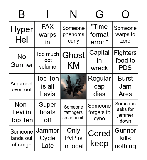 Keepstar Assault Bingo Card