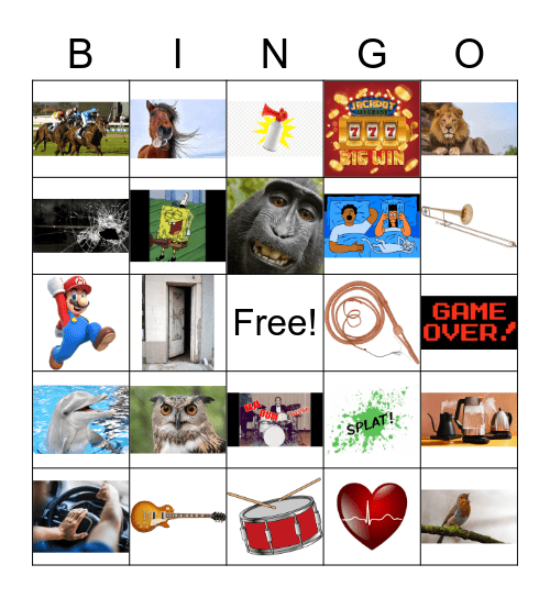 Sound Effect Bing Game 1 Bingo Card