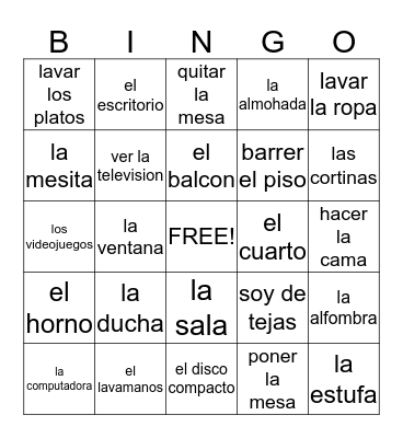 LOTERIA Bingo Card