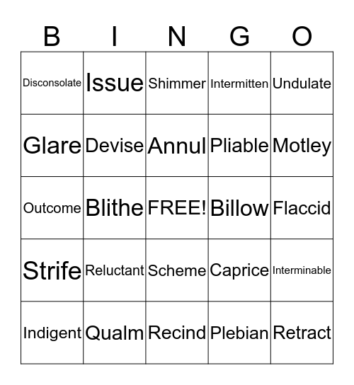 Word Masters-Lauren C Bingo Card