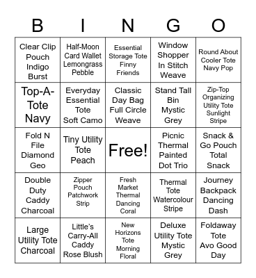 Thirty-One Bingo! 😊 Bingo Card