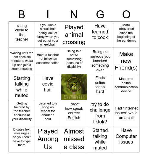 Boundless Bingo Card