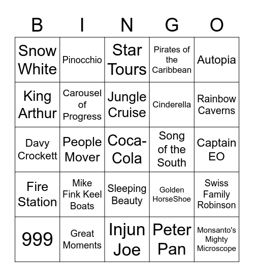 1975 +/- 10 years Bingo Card