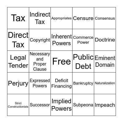 Bingo Card