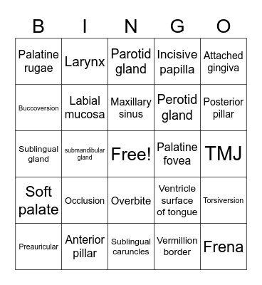 Queen of Hygiene BINGO Card