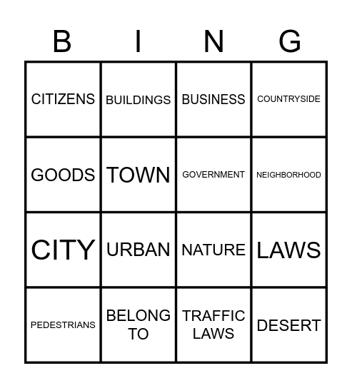 Social Studies BIS 4TH Bingo Card