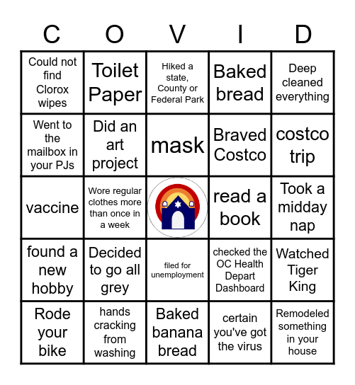 COVID Bingo Card