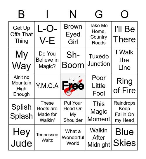 ROCKSTAR BINGO Card