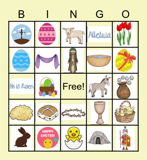 Easter Bingo Card