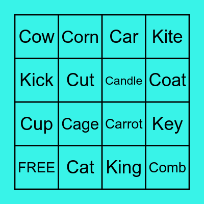 Easter Bingo Card