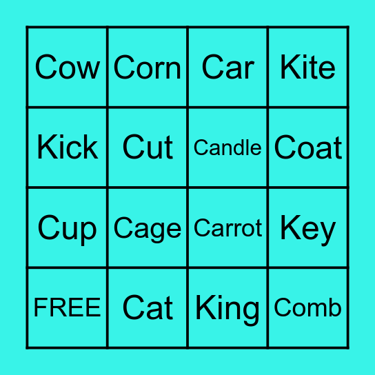 Easter Bingo Card