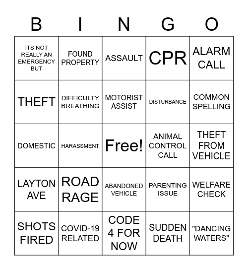 NTW BINGO Card