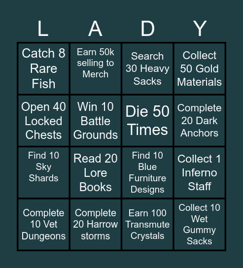 ESO BINGO Card