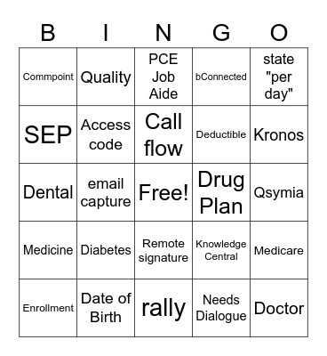 United Bingo Card