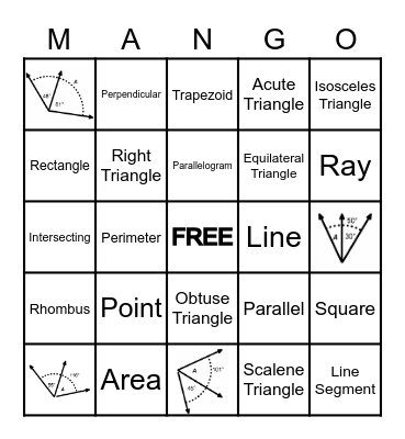 - Test 6 Review - Bingo Card