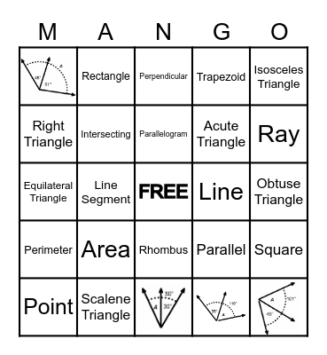 Test 6 Review Bingo Card