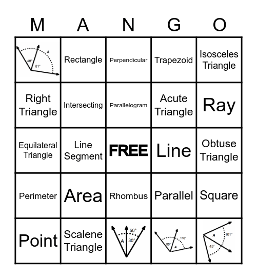 Test 6 Review Bingo Card