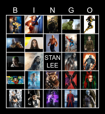 MARVEL v. DC Bingo Card