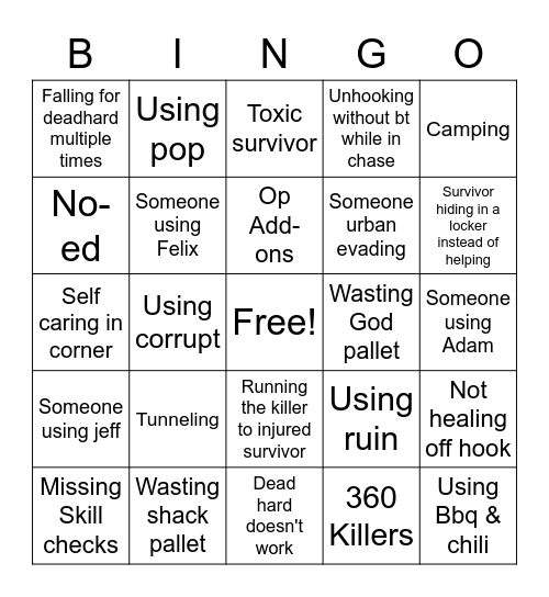 Red Ranks Bingo Card