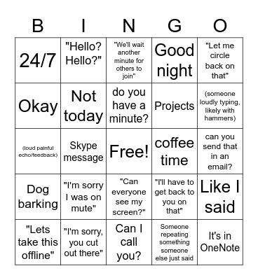 All in a day within FCCC Bingo Card