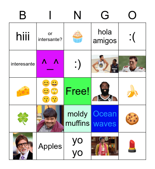 Funs Bingo Card