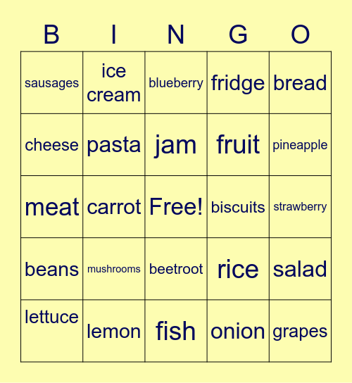 Brainy 4, unit 6 Bingo Card