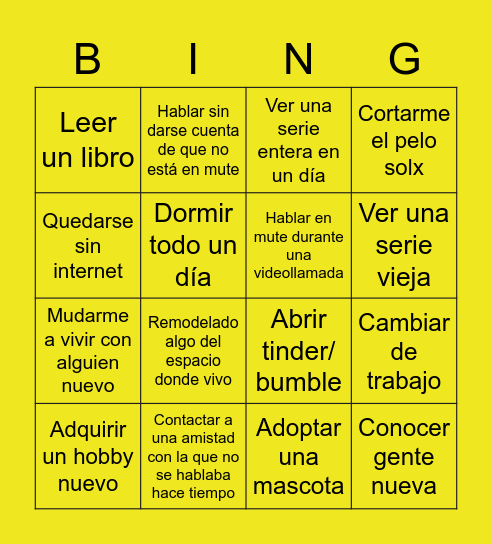 ERC Bingo Pándemico Bingo Card