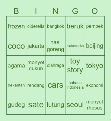 EDELWEIS'S BINGO Card