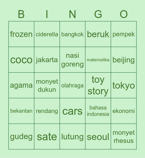 EDELWEIS'S BINGO Card