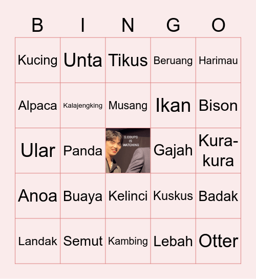 BINGO WITH SAY7 Bingo Card