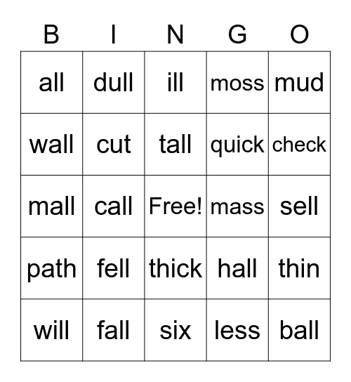 Wilson 1.4 bonus letters (and all) REAL Bingo Card