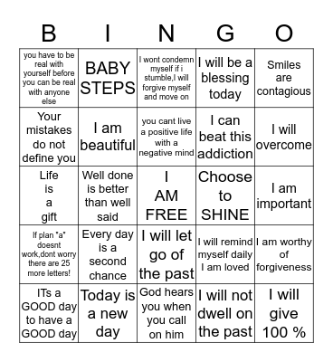 Cenikor cares:) Bingo Card