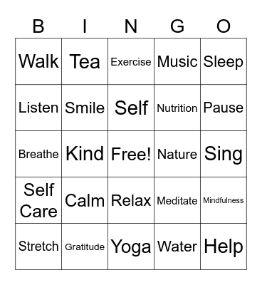 Staff Appreciation Week 2021 ~ BINGO! Bingo Card