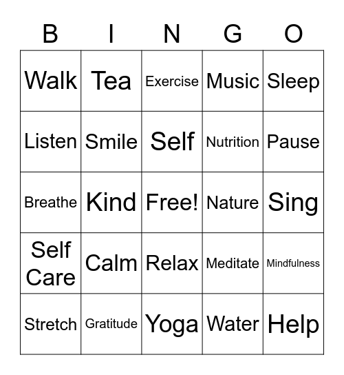 Staff Appreciation Week 2021 ~ BINGO! Bingo Card