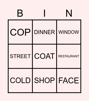 After 20 Years Bingo Card