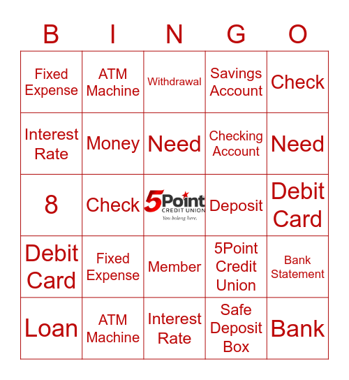 5Point Bingo Card