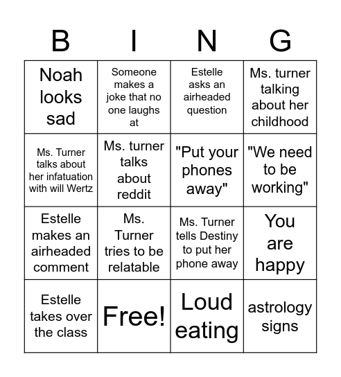 Global studies Bingo Card