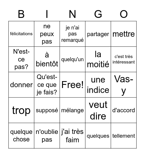 Chat Angora Bingo Card