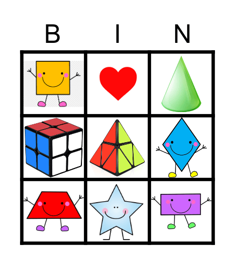 Bingo shapes. Bingo Card