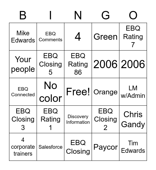 (w)E April BINGO Card