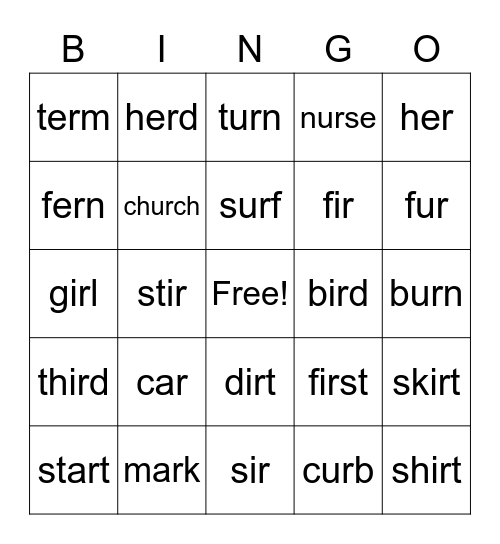 Bingo Card