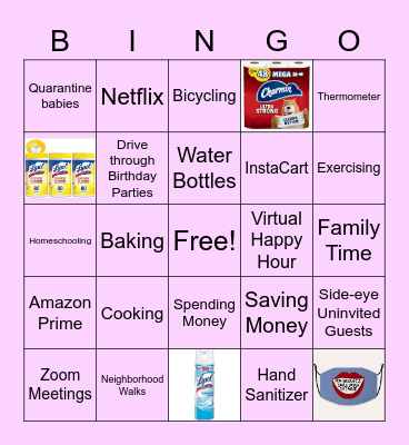 Quarantine Bingo Card