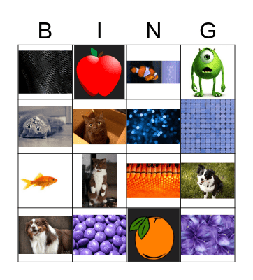 ¿Qué color es? Bingo Card